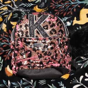 Justice Sequin Leopard Mini Backpack